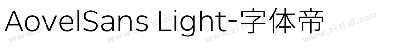 AovelSans Light字体转换